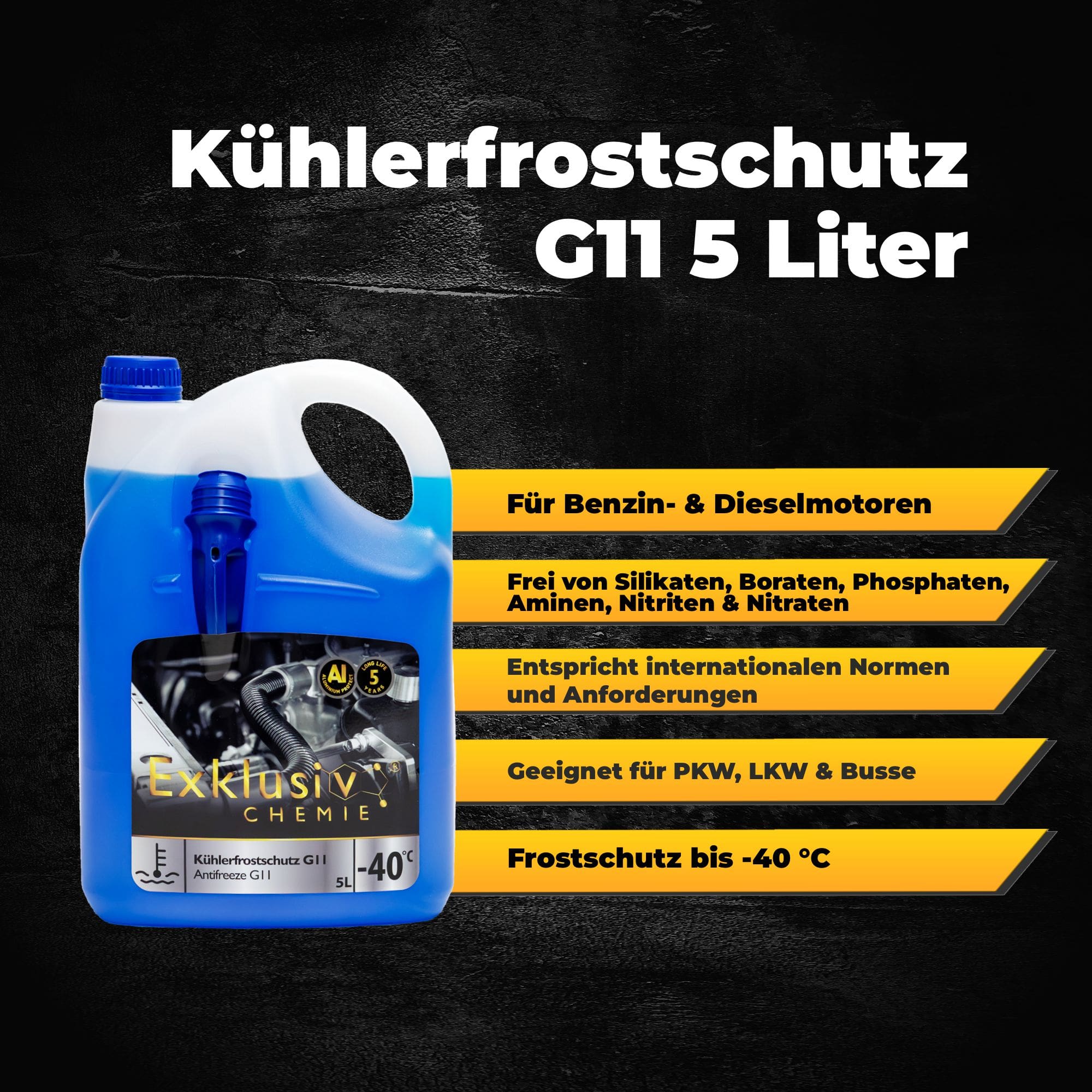 Kühlerfrostschutz G11 | 5 Liter 