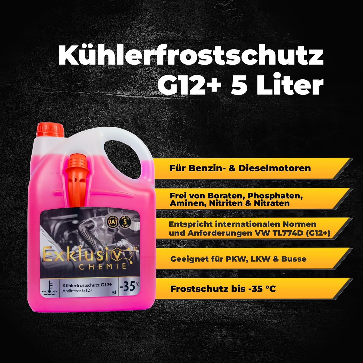 Kühlerfrostschutz G12+ | 5 Liter