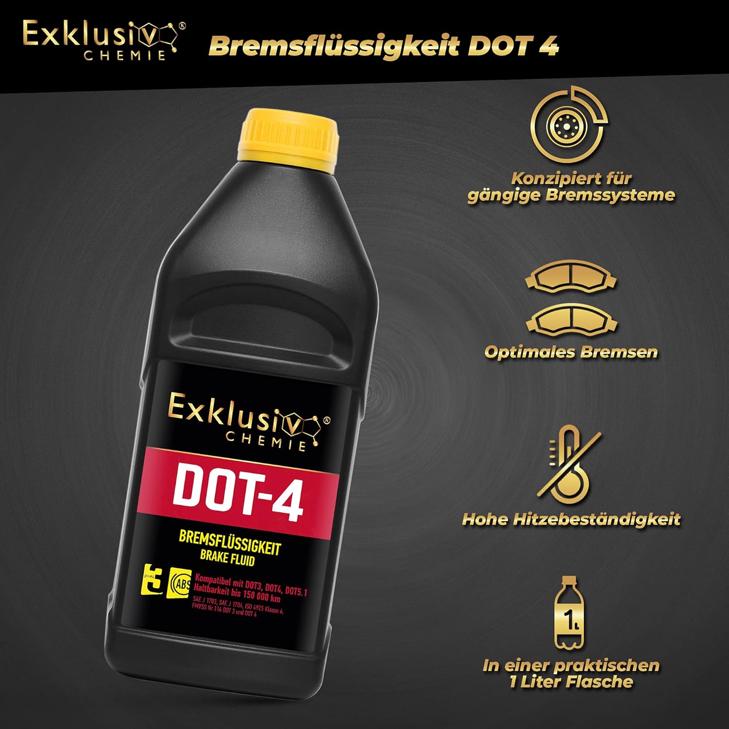 Bremsflüssigkeit DOT-4 1 Liter