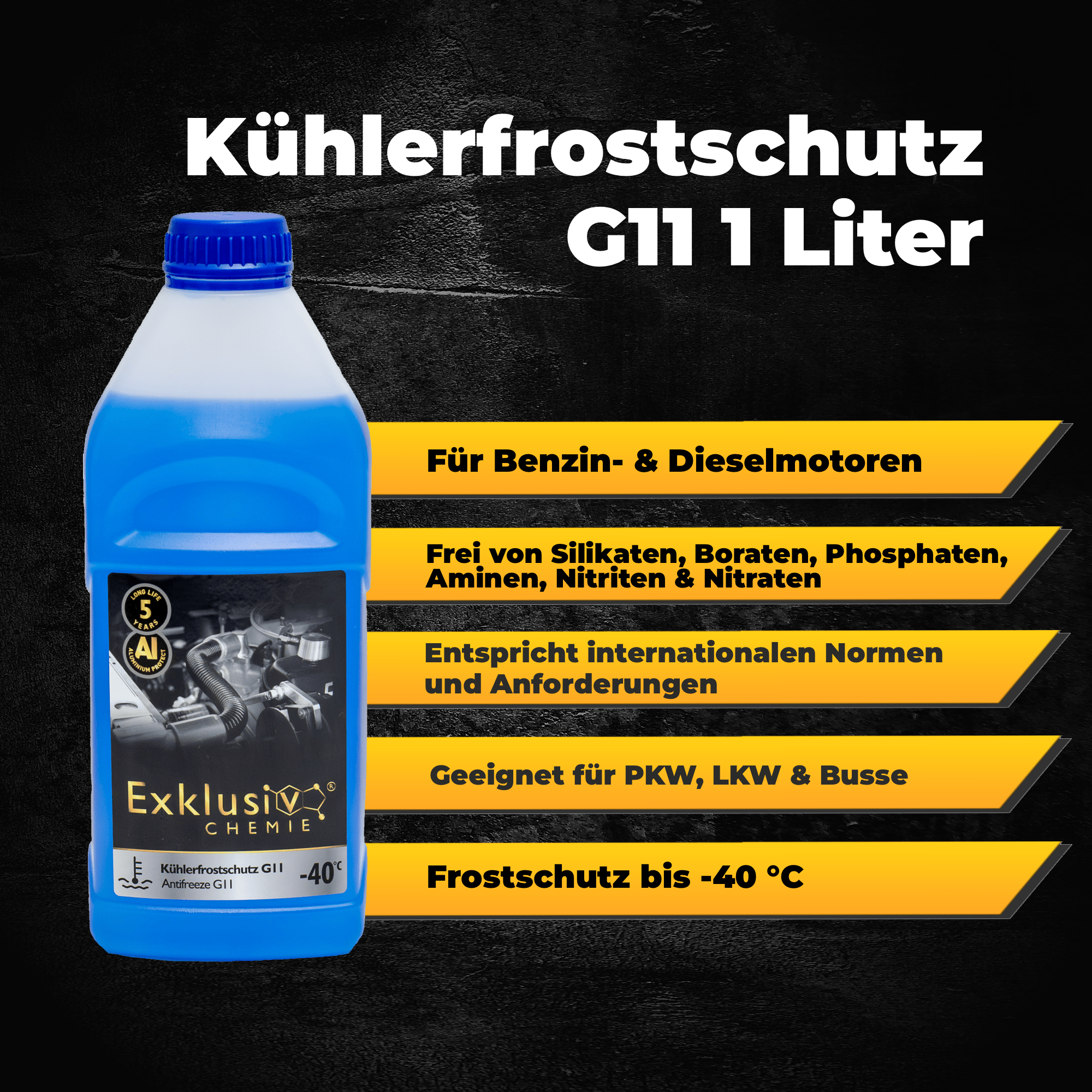 Kühlerfrostschutz G11 | 1 Liter