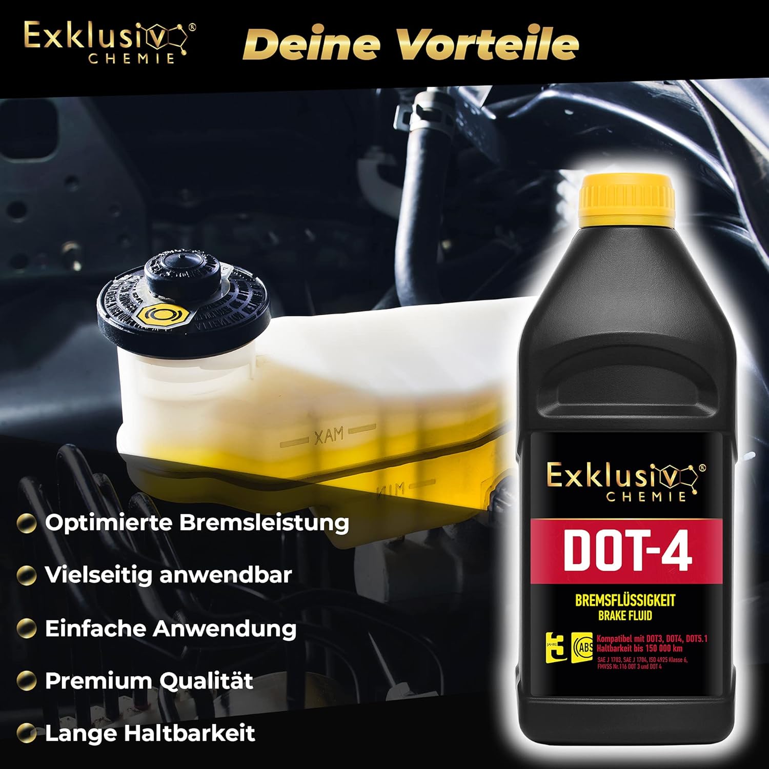 Bremsflüssigkeit DOT-4 1 Liter