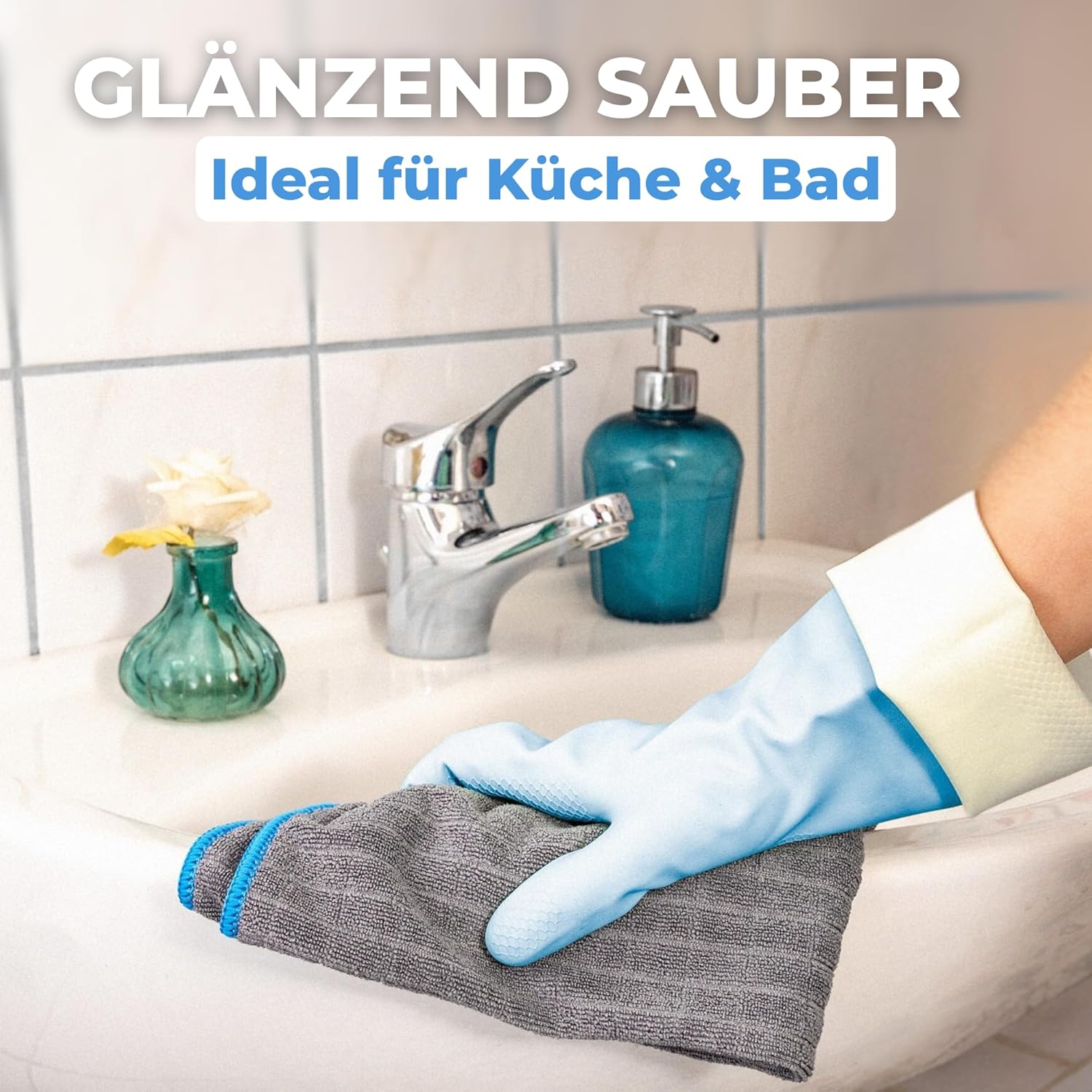 Allround Mikrofasertuch 380 GSM - Q1 | 6 Stück