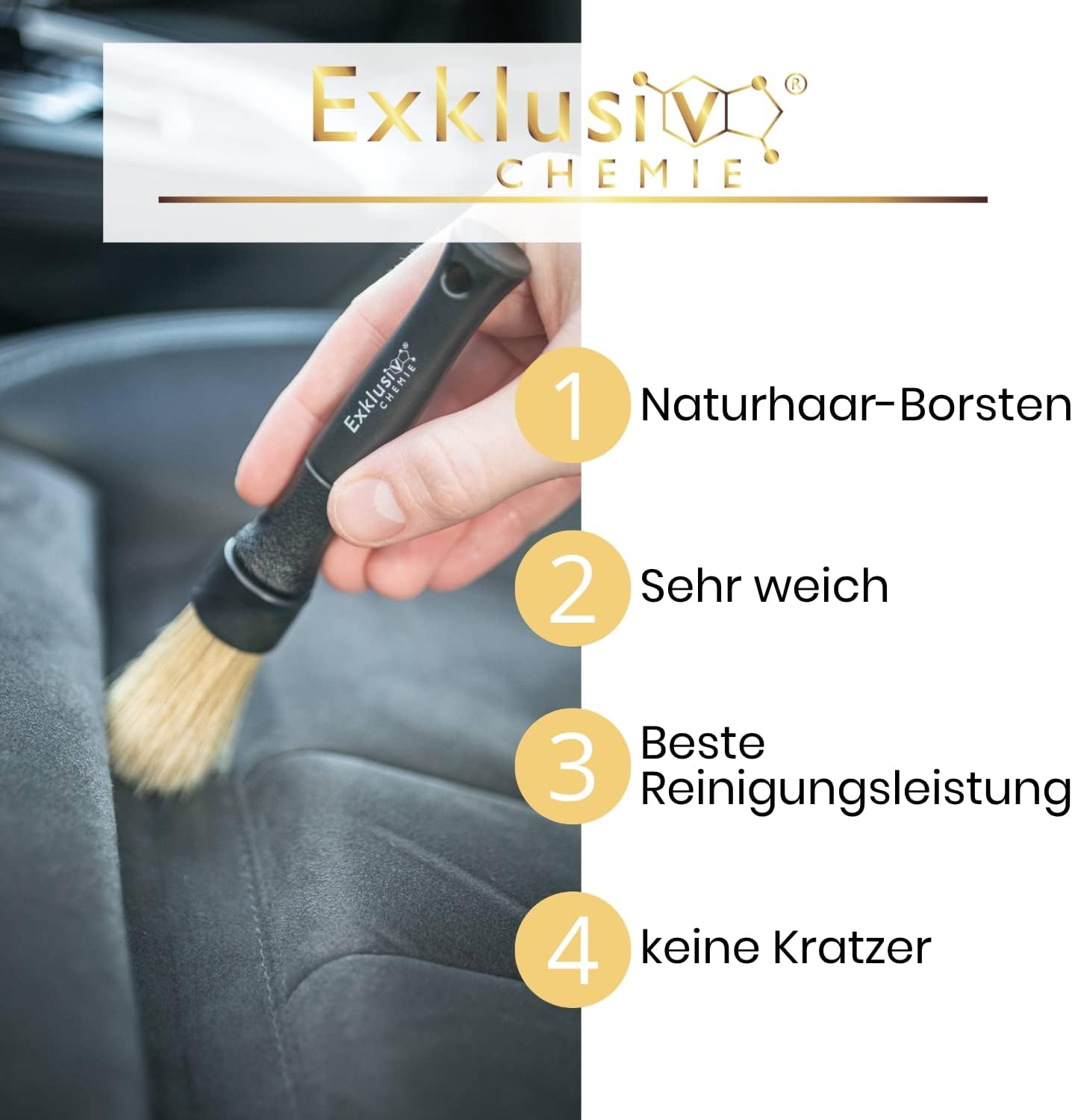 Detailing Pinsel Set Naturhaar
