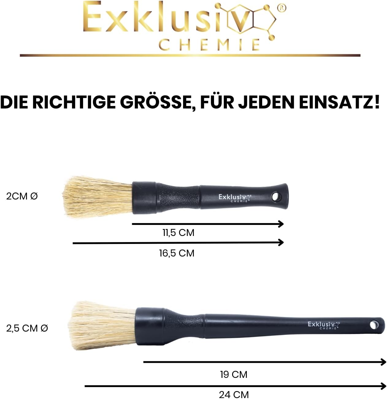 Detailing Pinsel Set Naturhaar