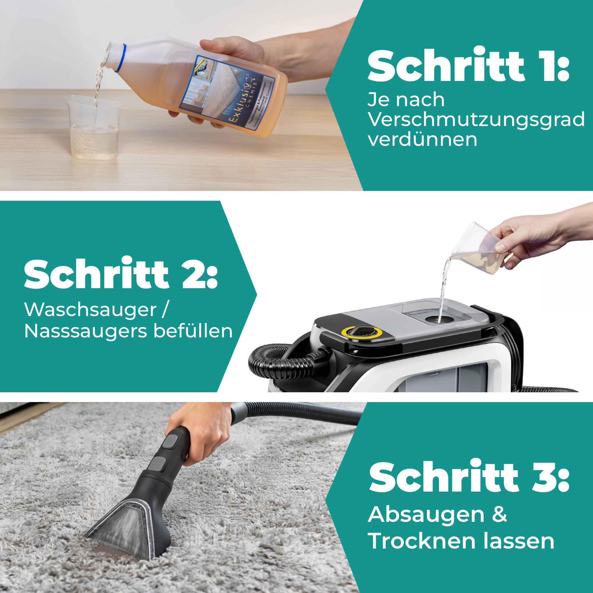 Teppichreiniger & Polsterreiniger Konzentrat