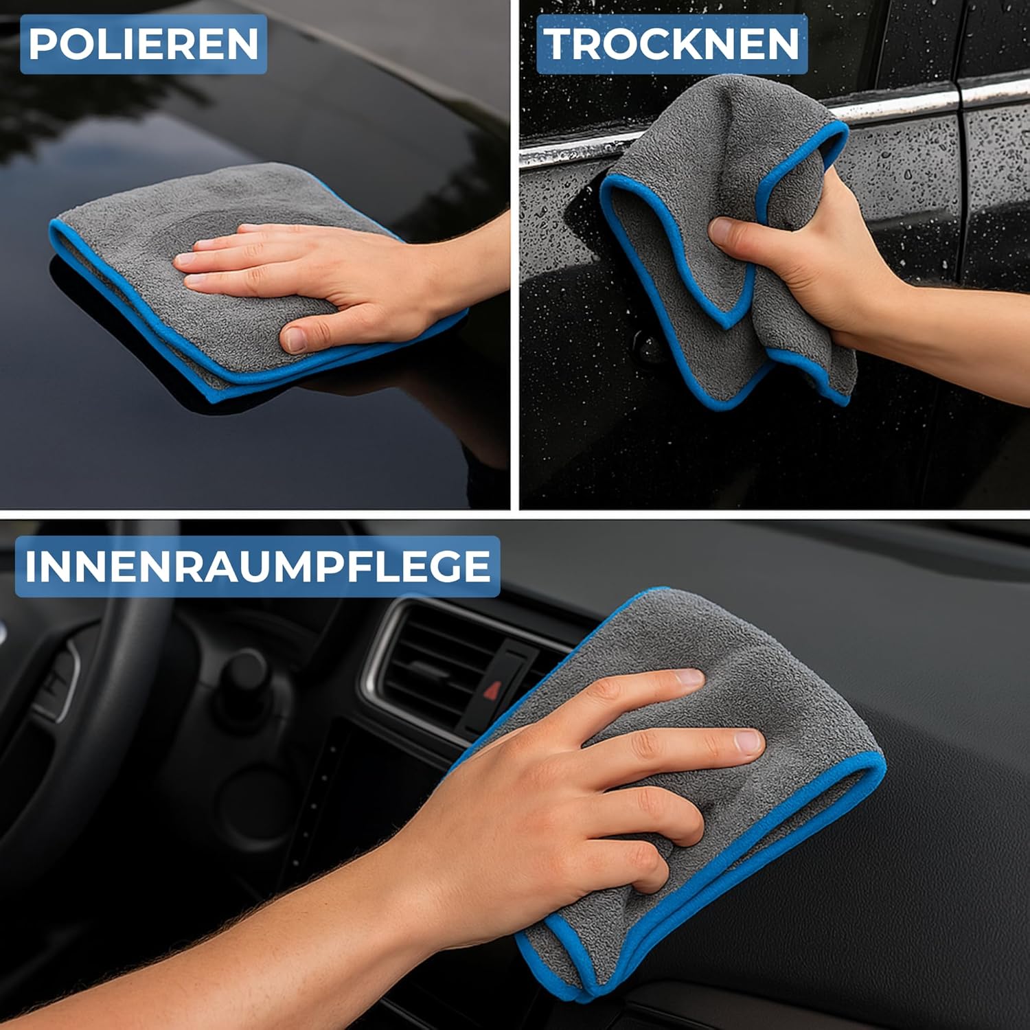Saugstarkes Mikrofasertuch 1100 GSM - Q2 | 2 Stück